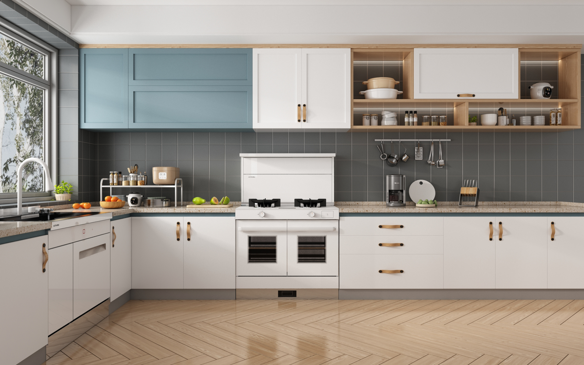化繁为简的空间设计，杏鑫注册智能集成厨电让厨房生活成为美味艺术！